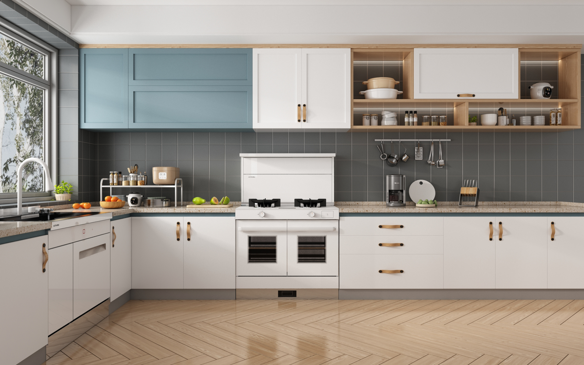化繁为简的空间设计，杏鑫注册智能集成厨电让厨房生活成为美味艺术！